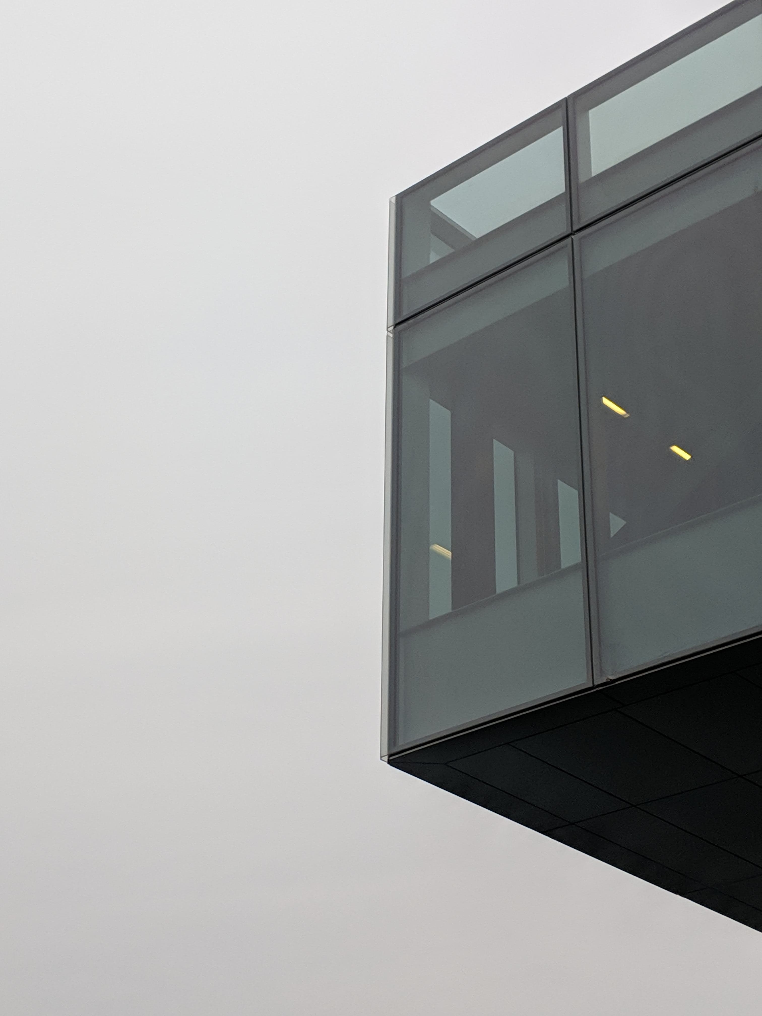 Modern architectural glass facade