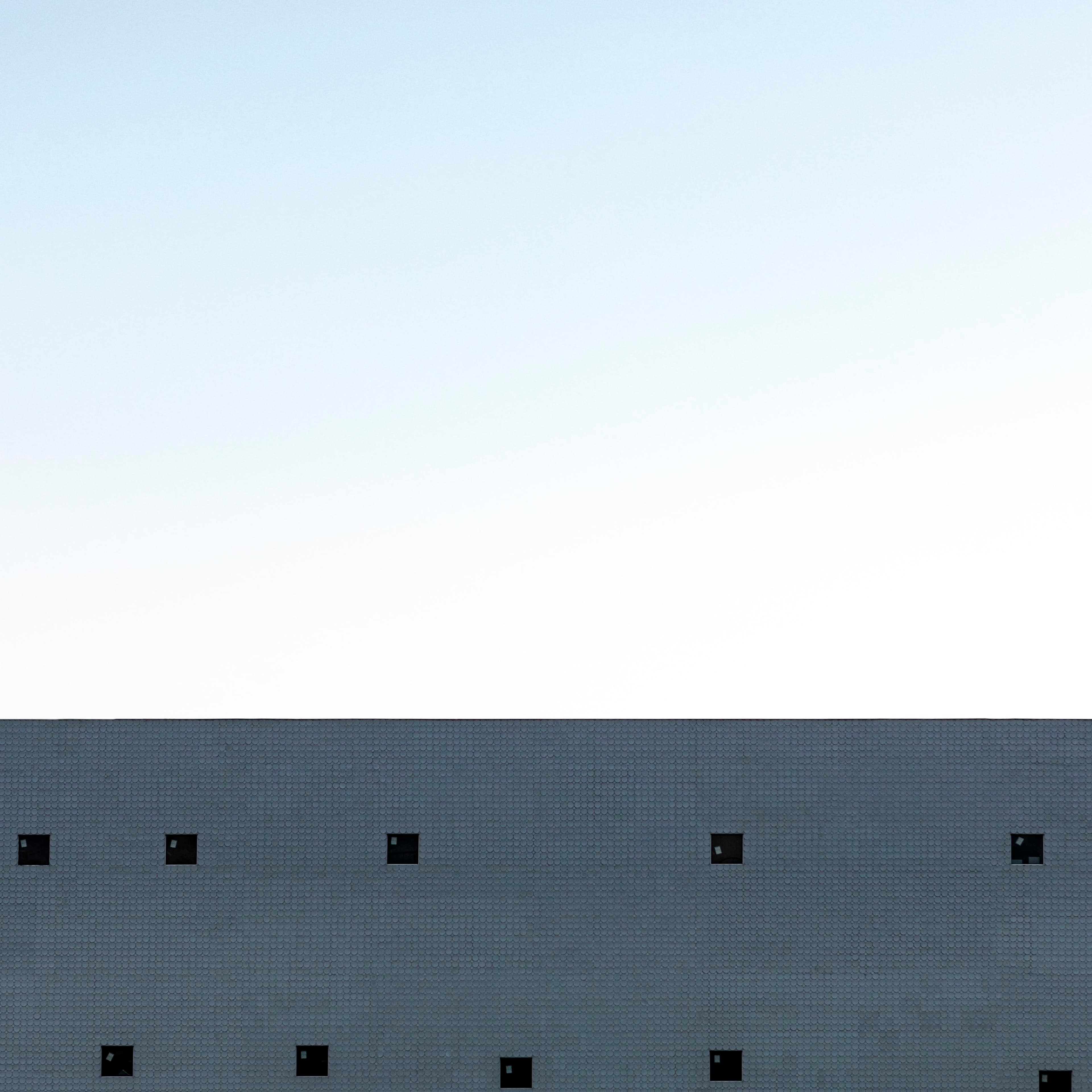 Minimal architectural concrete structure